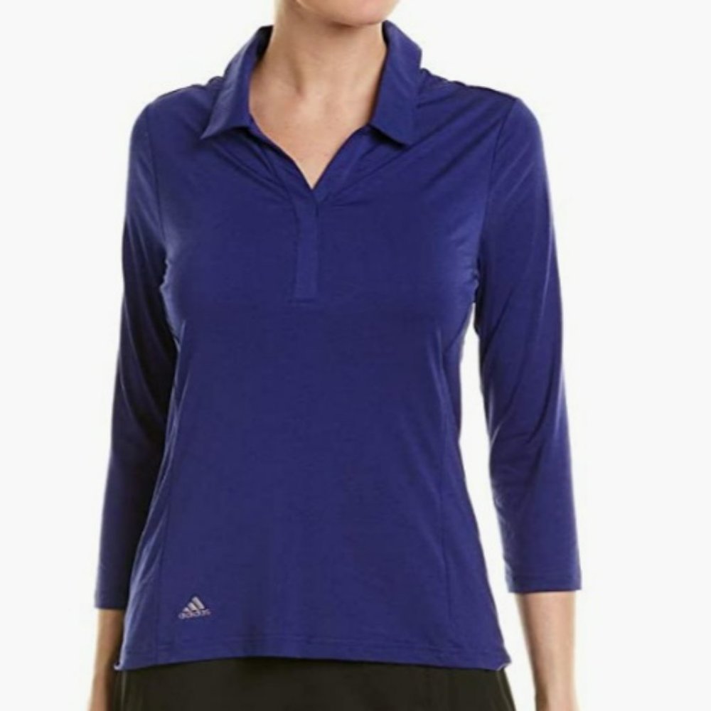 adidas Golf Rangewear 3/4 sleeves Polo Collar Shirt NWT, Women's Size Large